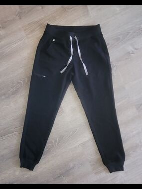 Figs Womens Black Joggers Small Excellent
